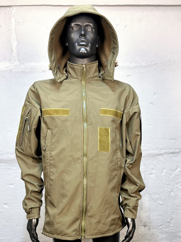 Куртка тактическая Softshell Olive олива штормовка софтшел на флисе